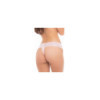 Tanga rose en dentelle ouvert 